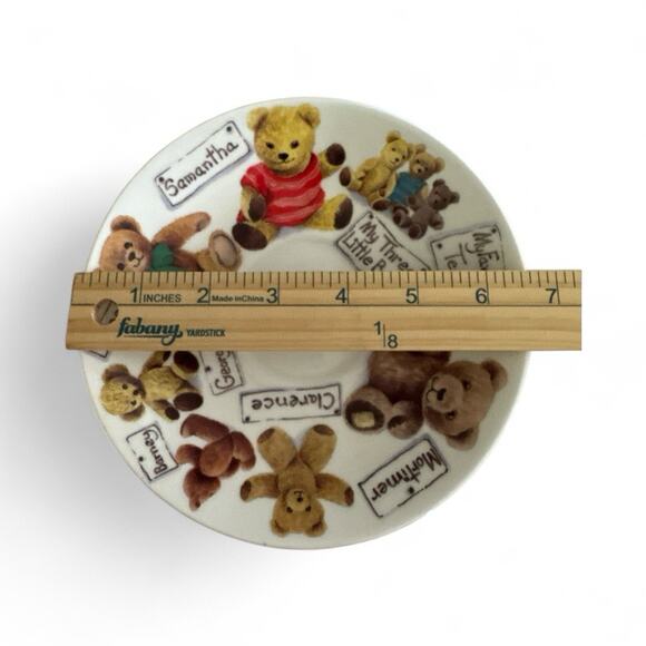 My Favorite Teddies Cup & Saucer Roy Kirkham Fine Bone China 1997 England - Picture 7 of 9
